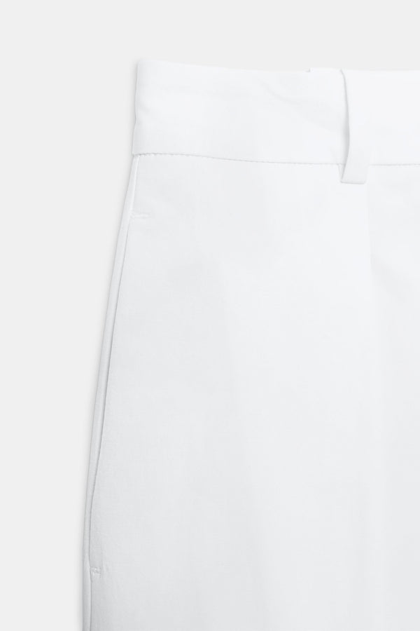 PANTALON EN POPELINE À PINCES