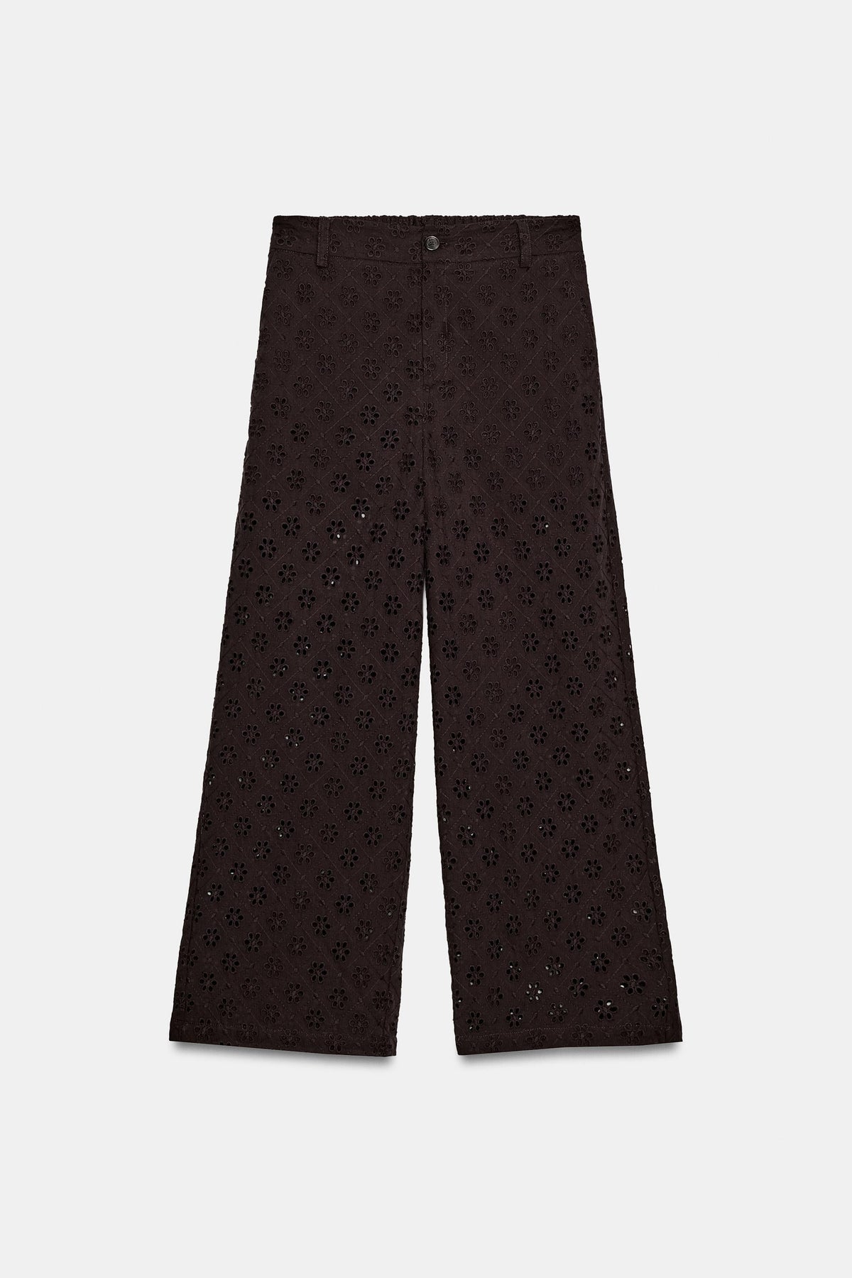PANTALON JUPE-CULOTTE BRODERIES PERFORÉES