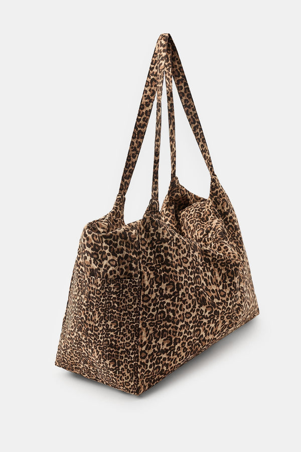MAXI SAC EN COTON À IMPRIMÉ ANIMALIER